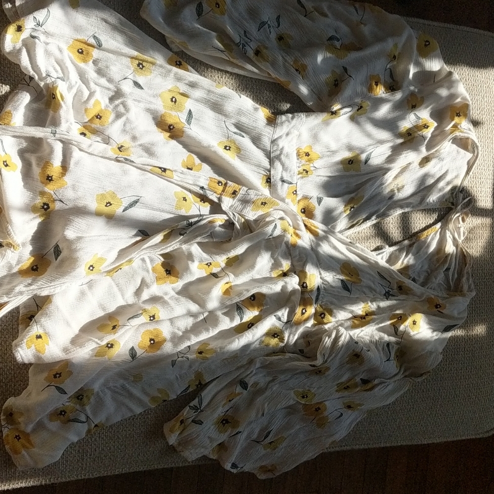 Yellow flower dress